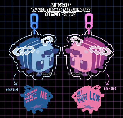 TV Girl - Matching Bee Charms [SET] ... $18