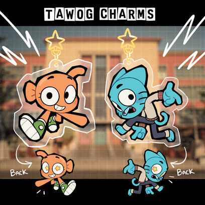 The Amazing World of Gumball - Matching Gumball and Darwin Charms ... $10 https://www.etsy.com/listing/4342416153/matching-amazing-world-of-gumball?ref=shop_home_feat_1&logging_key=4a826b1388cf3ccda299a63f24db22b06d00fa8d%3A4342416153